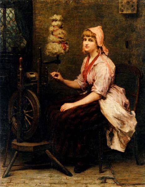 The Girl At The Spinning Wheel